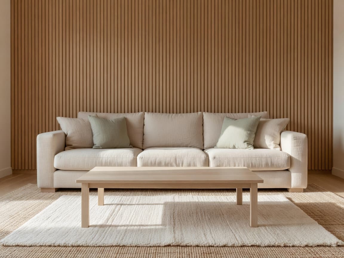 Same living room after planning and an AI room redesign