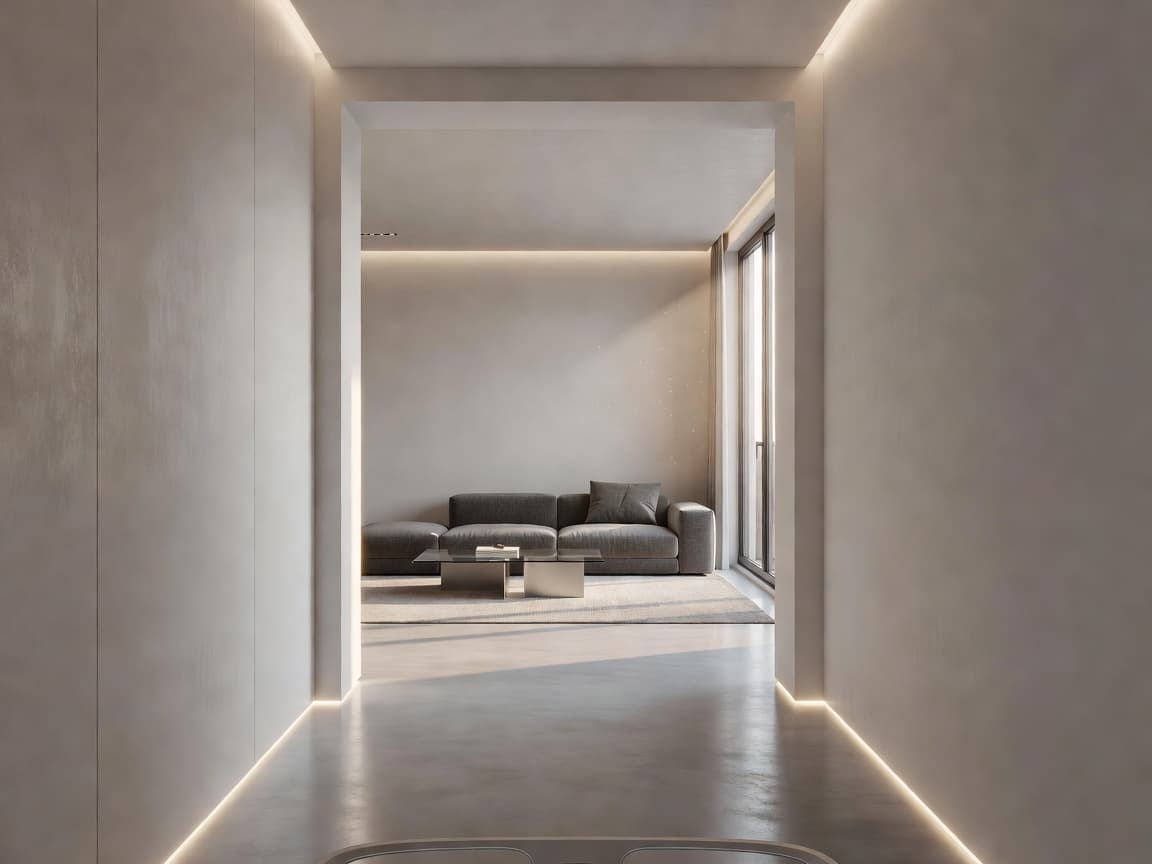 3D walkthrough of a home plan on iPhone